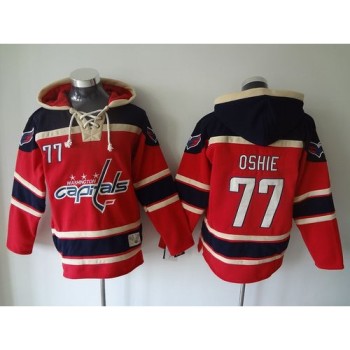 Capitals #77 T.J Oshie Red Sawyer Hooded Sweatshirt Stitched NHL Jersey Capitals #77 T.J Oshie Red Sawyer Hooded Sweatshirt Stitched NHL Jersey