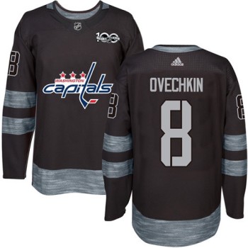 Capitals #8 Alex Ovechkin Black 1917-2017 100th Anniversary Stitched NHL Jersey Capitals #8 Alex Ovechkin Black 1917-2017 100th Anniversary Stitched NHL Jersey