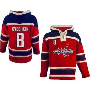 Capitals #8 Alex Ovechkin Red Sawyer Hooded Sweatshirt Stitched NHL Jersey Capitals #8 Alex Ovechkin Red Sawyer Hooded Sweatshirt Stitched NHL Jersey