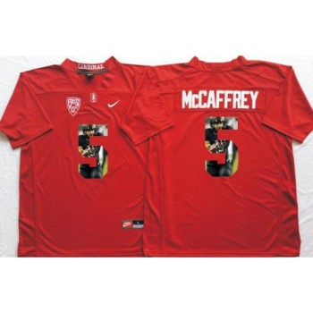 Cardinal #5 Christian McCaffrey Red Player Fashion Stitched NCAA Jersey Cardinal #5 Christian McCaffrey Red Player Fashion Stitched NCAA Jersey