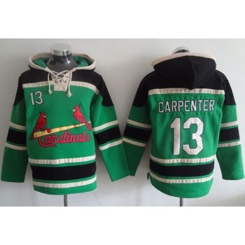 Cardinals #13 Matt Carpenter Green Sawyer Hooded Sweatshirt MLB Hoodie Cardinals #13 Matt Carpenter Green Sawyer Hooded Sweatshirt MLB Hoodie