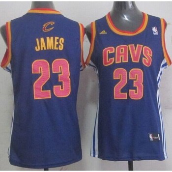 Cavaliers #23 LeBron James Light Blue Women's Fashion Stitched NBA Jersey