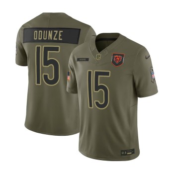 Men's Chicago Bears #15 Rome Odunze Nike Olive 2025 Salute to Service Retired Limited Jersey Men's Chicago Bears #15 Rome Odunze Nike Olive 2025 Salute to Service Retired Limited Jersey