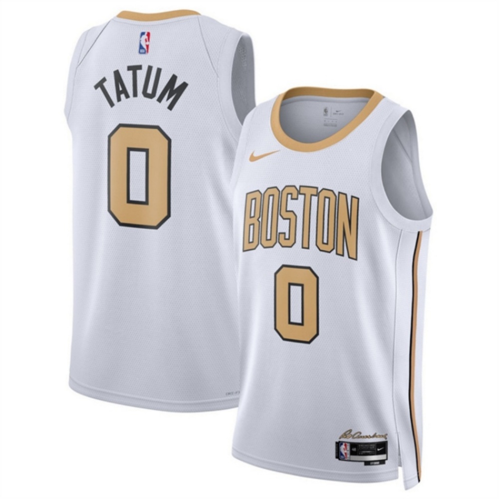 Men's Boston Celtics #0 Jayson Tatum White 2025/26 City Edition Stitched Basketball Jersey