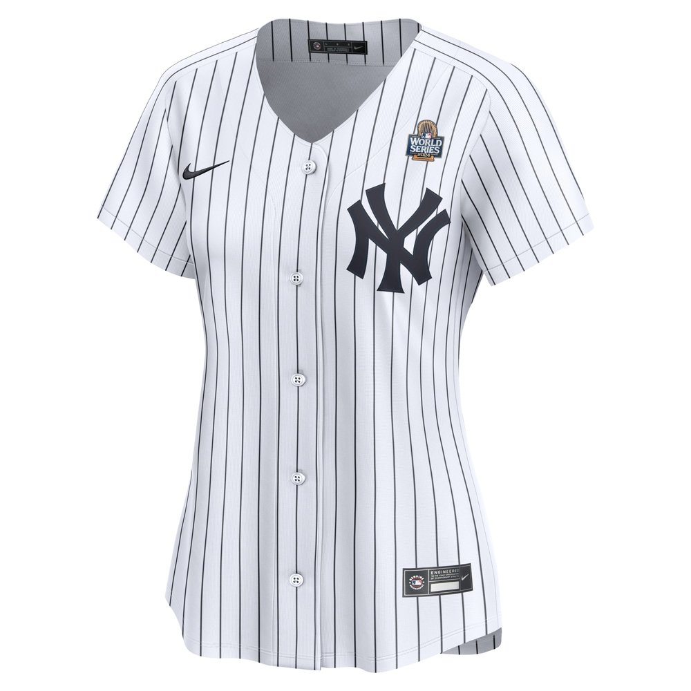 Women's New York Yankees #99 Aaron Judge White 2024 World Series Home Limited Player Jersey Women's New York Yankees #99 Aaron Judge White 2024 World Series Home Limited Player Jersey