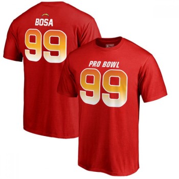 Chargers #99 Joey Bosa AFC Pro Line 2018 NFL Pro Bowl Red T-Shirt Chargers #99 Joey Bosa AFC Pro Line 2018 NFL Pro Bowl Red T-Shirt