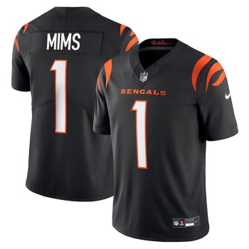 Men's Cincinnati Bengals #1 Amarius Mims Black 2024 NFL Draft First Round Pick Player F.U.S.E. Vapor Untouchable Limited Stitched Football Jersey Men's Cincinnati Bengals #1 Amarius Mims Black 2024 NFL Draft First Round Pick Player F.U.S.E. Vapor Untouchable Limited Stitched Football Jersey