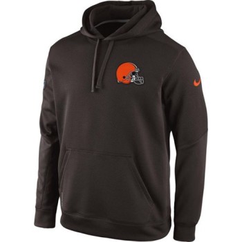 Cleveland Browns Historic Logo KO Chain Fleece Pullover Performance Hoodie Brown Cleveland Browns Historic Logo KO Chain Fleece Pullover Performance Hoodie Brown