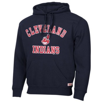 Cleveland indians Fastball Fleece Pullover Navy Blue MLB Hoodie Cleveland indians Fastball Fleece Pullover Navy Blue MLB Hoodie