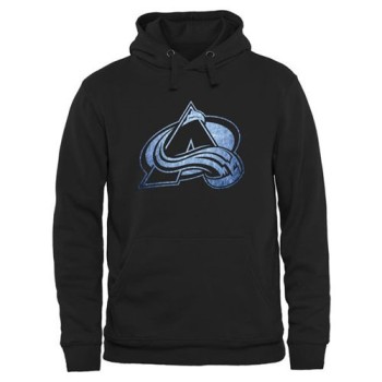 Colorado Avalanche Rinkside Pond Hockey Pullover Hoodie Black Colorado Avalanche Rinkside Pond Hockey Pullover Hoodie Black