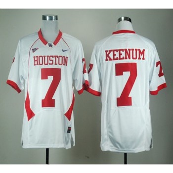 Cougars #7 Case Keenum White C-USA Patch Stitched NCAA Jersey Cougars #7 Case Keenum White C-USA Patch Stitched NCAA Jersey