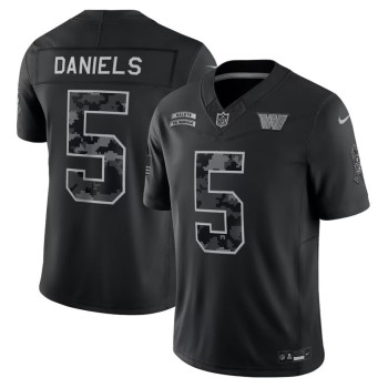 Youth Washington Commanders #5 Jayden Daniels Nike Black 2026 Salute to Service Vapor F.U.S.E. Limited Jersey Youth Washington Commanders #5 Jayden Daniels Nike Black 2026 Salute to Service Vapor F.U.S.E. Limited Jersey