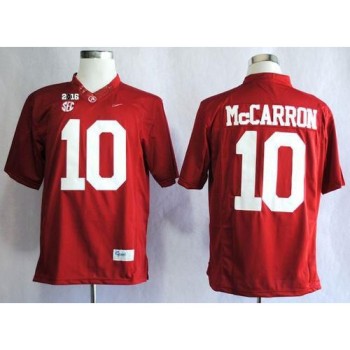 Crimson Tide #10 AJ McCarron Red Limited 2016 College Football Playoff National Championship Patch Stitched NCAA Jersey Crimson Tide #10 AJ McCarron Red Limited 2016 College Football Playoff National Championship Patch Stitched NCAA Jersey