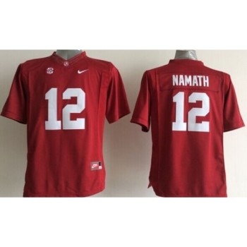 Crimson Tide #12 Joe Namath Red Stitched Youth NCAA Jersey Crimson Tide #12 Joe Namath Red Stitched Youth NCAA Jersey