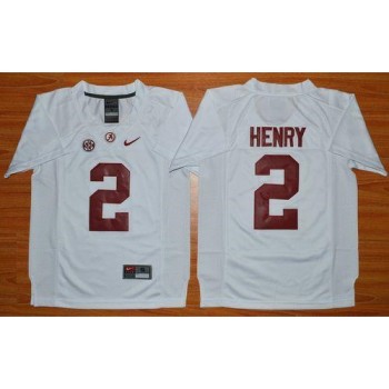Crimson Tide #2 Derrick Henry White Stitched Youth NCAA Jersey Crimson Tide #2 Derrick Henry White Stitched Youth NCAA Jersey