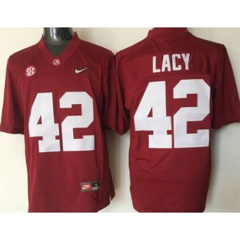 Crimson Tide #42 Eddie Lacy Red 2016 National Championship Stitched NCAA Jersey Crimson Tide #42 Eddie Lacy Red 2016 National Championship Stitched NCAA Jersey