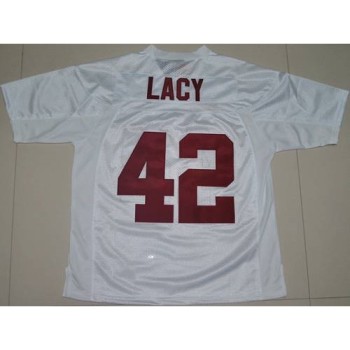Crimson Tide #42 Eddie Lacy White Stitched NCAA Jersey Crimson Tide #42 Eddie Lacy White Stitched NCAA Jersey