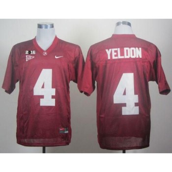 Crimson Tide #4 T.J Yeldon Red 2016 College Football Playoff National Championship Patch Stitched NCAA Jersey Crimson Tide #4 T.J Yeldon Red 2016 College Football Playoff National Championship Patch Stitched NCAA Jersey