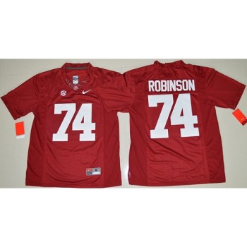 Crimson Tide #74 Cam Robinson Red Limited Stitched NCAA Jersey Crimson Tide #74 Cam Robinson Red Limited Stitched NCAA Jersey