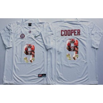 Crimson Tide #9 Amari Cooper White Player Fashion Stitched NCAA Jersey Crimson Tide #9 Amari Cooper White Player Fashion Stitched NCAA Jersey