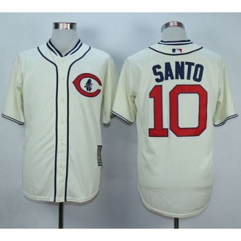 Cubs #10 Ron Santo Cream 1929 Turn Back The Clock Stitched MLB Jersey Cubs #10 Ron Santo Cream 1929 Turn Back The Clock Stitched MLB Jersey