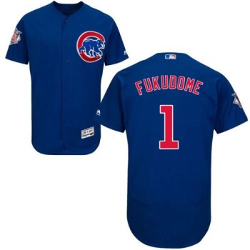 Cubs #1 Kosuke Fukudome Blue Flexbase Authentic Collection Stitched MLB Jersey Cubs #1 Kosuke Fukudome Blue Flexbase Authentic Collection Stitched MLB Jersey