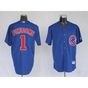 Cubs #1 Kosuke Fukudome Stitched Blue MLB Jersey Cubs #1 Kosuke Fukudome Stitched Blue MLB Jersey