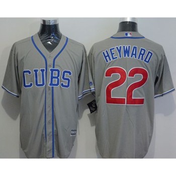 Cubs #22 Jason Heyward Grey New Cool Base Alternate Road Stitched MLB Jersey