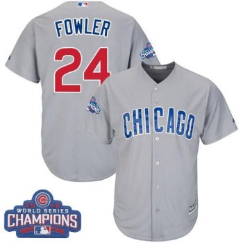 Cubs #24 Dexter Fowler Grey Road 2016 World Series Champions Stitched Youth MLB Jersey Cubs #24 Dexter Fowler Grey Road 2016 World Series Champions Stitched Youth MLB Jersey