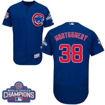 Cubs #38 Mike Montgomery Blue Flexbase Authentic Collection 2016 World Series Champions Stitched MLB Jersey Cubs #38 Mike Montgomery Blue Flexbase Authentic Collection 2016 World Series Champions Stitched MLB Jersey