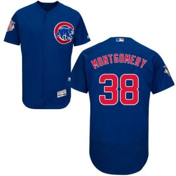 Cubs #38 Mike Montgomery Blue Flexbase Authentic Collection Stitched MLB Jersey Cubs #38 Mike Montgomery Blue Flexbase Authentic Collection Stitched MLB Jersey