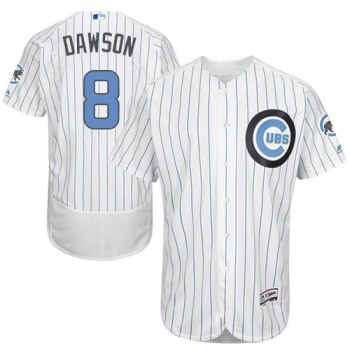 Cubs #8 Andre Dawson White(Blue Strip) Flexbase Authentic Collection 2016 Father's Day Stitched MLB Jersey Cubs #8 Andre Dawson White(Blue Strip) Flexbase Authentic Collection 2016 Father's Day Stitched MLB Jersey