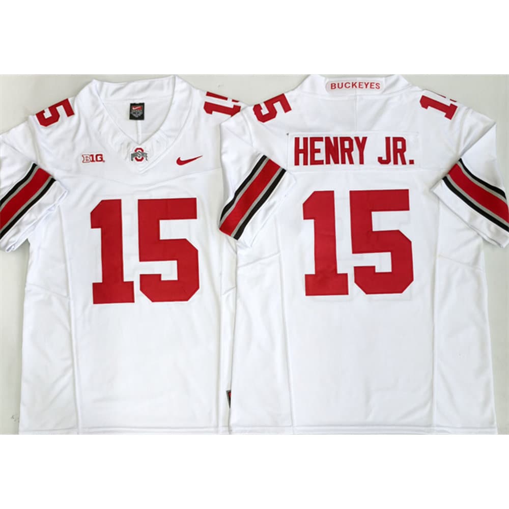 Men's Ohio State Buckeyes #15 Chris Henry Jr White 2025 Vapor F.U.S.E. Limited Jersey Men's Ohio State Buckeyes #15 Chris Henry Jr White 2025 Vapor F.U.S.E. Limited Jersey