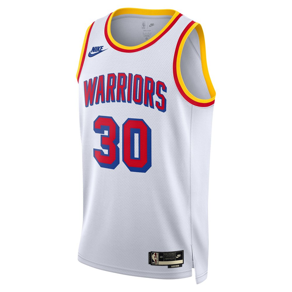 Unisex Golden State Warriors #30 Stephen Curry White 2024/25 Swingman Classic Edition Jersey