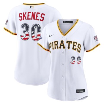 Women's Pittsburgh Pirates #30 Paul Skenes Nike White 2026 All-Star Edition Stars & Stripes Stadium Jersey Women's Pittsburgh Pirates #30 Paul Skenes Nike White 2026 All-Star Edition Stars & Stripes Stadium Jersey