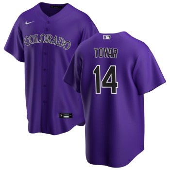 Men's Colorado Rockies #14 Ezequiel Tovar Nike White Home Replica Jersey Men's Colorado Rockies #14 Ezequiel Tovar Nike White Home Replica Jersey