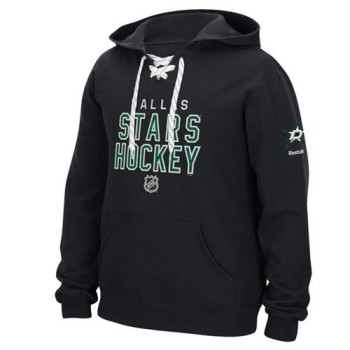 Dallas Stars Reebok Stitch Em Up Lace Hoodie Black Dallas Stars Reebok Stitch Em Up Lace Hoodie Black