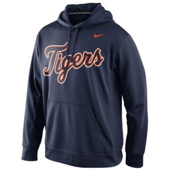 Detroit Tigers Men's KO Wordmark Perfomance Navy MLB Hoodie Detroit Tigers Men's KO Wordmark Perfomance Navy MLB Hoodie