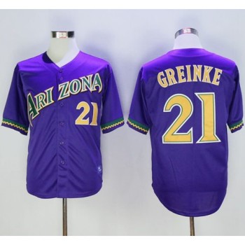 Diamondbacks #21 Zack Greinke Purple Cooperstown Stitched MLB Jersey Diamondbacks #21 Zack Greinke Purple Cooperstown Stitched MLB Jersey
