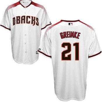 Diamondbacks #21 Zack Greinke White/Brick New Cool Base Stitched MLB Jersey Diamondbacks #21 Zack Greinke White/Brick New Cool Base Stitched MLB Jersey