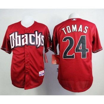 Diamondbacks #24 Yasmany Tomas Red Cool Base Stitched MLB Jersey Diamondbacks #24 Yasmany Tomas Red Cool Base Stitched MLB Jersey