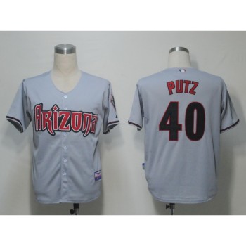 Diamondbacks #40 J.J Putz Grey Cool Base Stitched MLB Jersey Diamondbacks #40 J.J Putz Grey Cool Base Stitched MLB Jersey