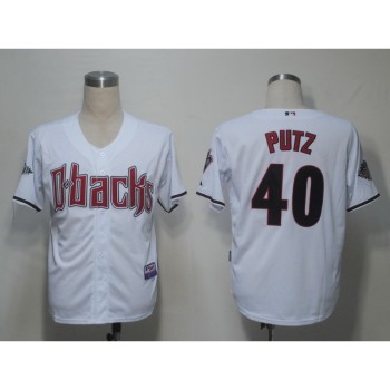 Diamondbacks #40 J.J Putz White Cool Base Stitched MLB Jersey Diamondbacks #40 J.J Putz White Cool Base Stitched MLB Jersey