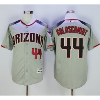 Diamondbacks #44 Paul Goldschmidt Gray/Brick New Cool Base Stitched MLB Jersey Diamondbacks #44 Paul Goldschmidt Gray/Brick New Cool Base Stitched MLB Jersey