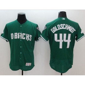 Diamondbacks #44 Paul Goldschmidt Green Celtic Flexbase Authentic Collection Stitched MLB Jersey Diamondbacks #44 Paul Goldschmidt Green Celtic Flexbase Authentic Collection Stitched MLB Jersey