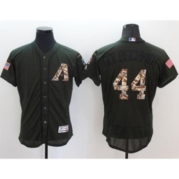 Diamondbacks #44 Paul Goldschmidt Green Flexbase Authentic Collection Salute to Service Stitched MLB Jersey Diamondbacks #44 Paul Goldschmidt Green Flexbase Authentic Collection Salute to Service Stitched MLB Jersey