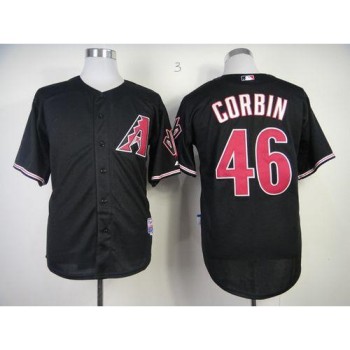 Diamondbacks #46 Patrick Corbin Black Cool Base Stitched MLB Jersey Diamondbacks #46 Patrick Corbin Black Cool Base Stitched MLB Jersey