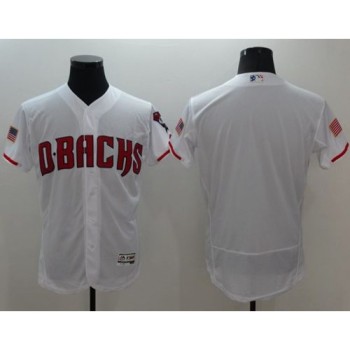 Diamondbacks Blank White Fashion Stars & Stripes Flexbase Authentic Stitched MLB Jersey Diamondbacks Blank White Fashion Stars & Stripes Flexbase Authentic Stitched MLB Jersey