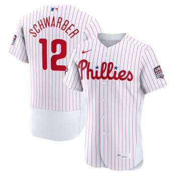 Men's Philadelphia Phillies #12 Kyle Schwarber Nike White 2026 All-Star Game Authentic Jersey Men's Philadelphia Phillies #12 Kyle Schwarber Nike White 2026 All-Star Game Authentic Jersey