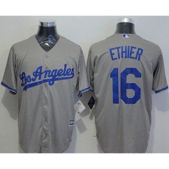 Dodgers #16 Andre Ethier Grey New Cool Base Stitched MLB Jersey Dodgers #16 Andre Ethier Grey New Cool Base Stitched MLB Jersey